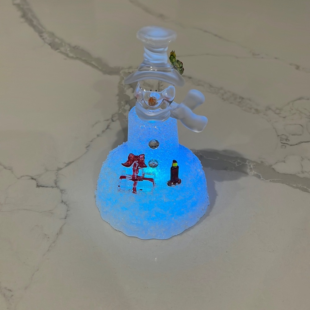 LED color changing snowman